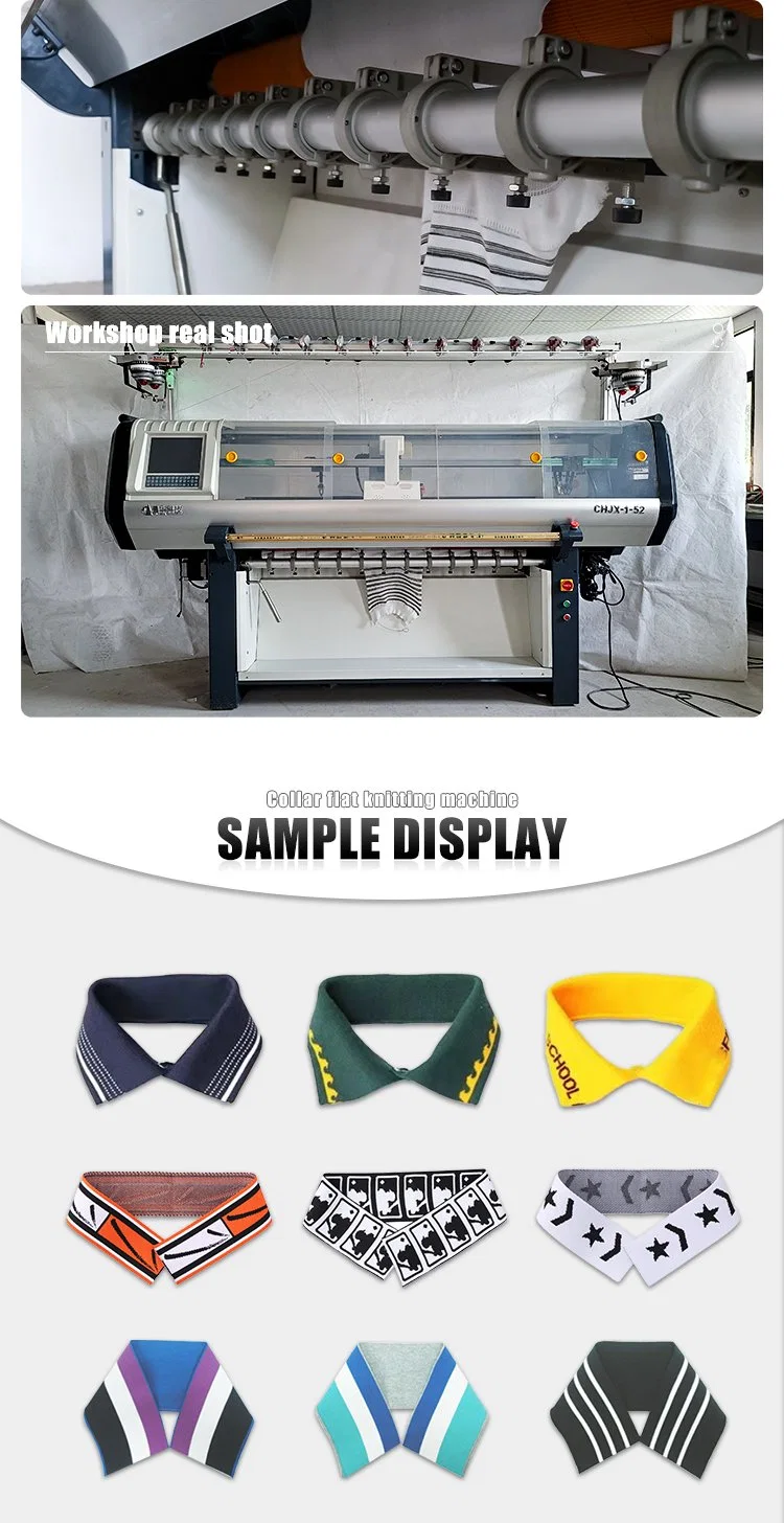 Twh OEM Hot Sales Computer Control 1 System 1 Carriage 52inch 14G 16g Sweater Collar Cuff Rib Knitting Machine